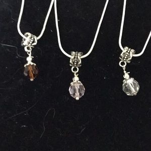 Sterling silver gemstone necklace